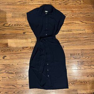 DKNY Button Up Dress with Belt, SZ 2